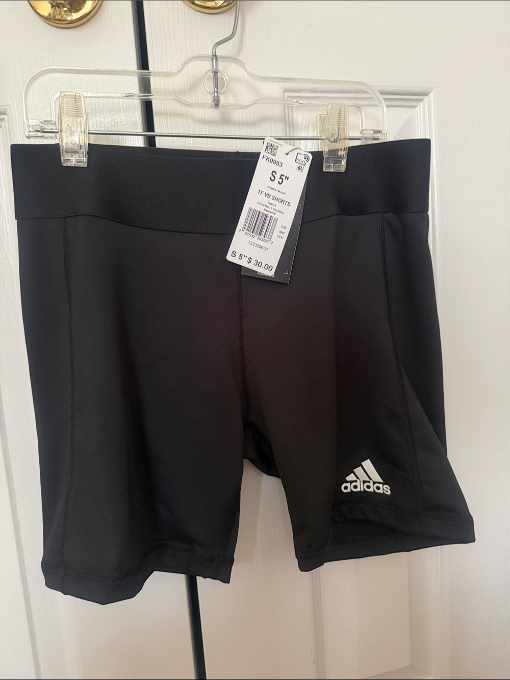 adidas Black Women's Bike Shorts with Logo